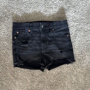 Black Denim Shorts - American Eagle